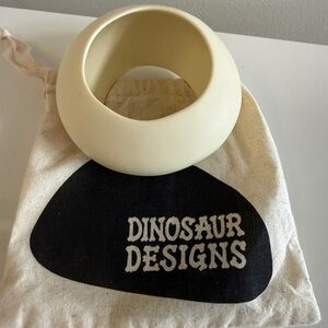 DINOSAUR DESIGNS Wide Organic Bangle Bracelet Ivory